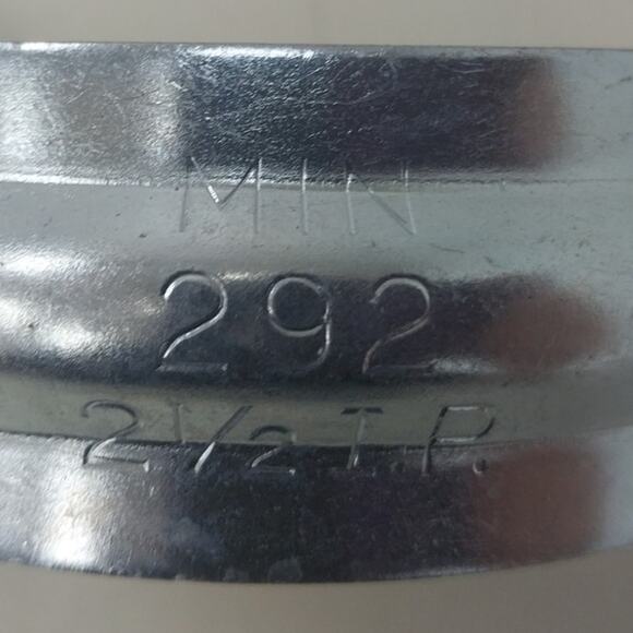 3 New 2.5" Metal Pipe Strap MIN 292 Two Hole EMT Fittings Open Box - Picture 2 of 3